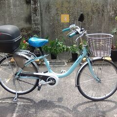 PANASONIC電動アシスト自転車ビビLUELLU43（24インチ）中古7