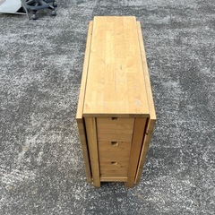 ★IKEA イケア NORDEN ノールデン ゲートレッグテーブル アンティークステイン 北欧 バタフライテーブル ダイニングテーブル 無垢材★の画像