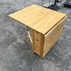 ★IKEA イケア NORDEN ノールデン ゲートレッグテーブル アンティークステイン 北欧 バタフライテーブル ダイニングテーブル 無垢材★の画像
