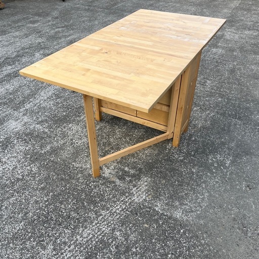 IKEA ノールデン バタフライテーブル 引き出し付き IKEAのバタフライ