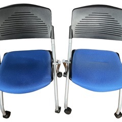 NO.1709【在庫2脚】スタッキングチェア ミーティングチェア チェア 中古の画像