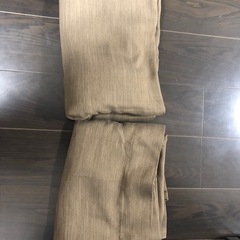 カーテン ニトリ　茶色の画像
