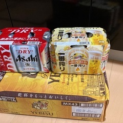 エビス24缶(350ml)＋スーパードライ(350ml6缶)+一...