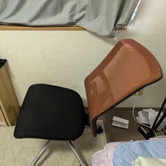 ハイバックチェア　コイズミファニテック　JG5 オレンジ 元値35000円  ひじ掛けなし（ひじ掛けを直せる方ならば、別でひじ掛けもお渡しします）の画像
