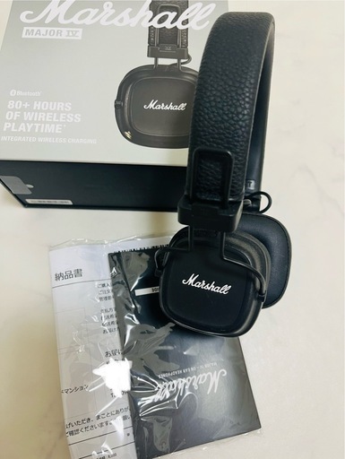 「取引済」マーシャル　ヘッドフォン　黒　ほぼ新品