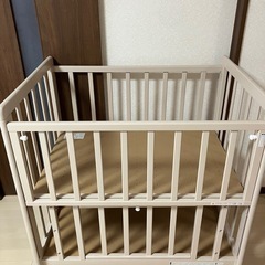 受取者確定済【取りに来てくれる方限定】ベビーベッド、ベビー布団(...