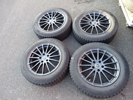 【恵庭】スタッドレスタイヤ+ENKEI　クリエイティブディレクション+215/60R17　WinterMAX　WM02