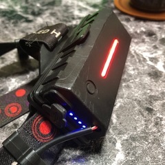 ヘッドライト 充電式 リチウム電池2000mAh2つの画像