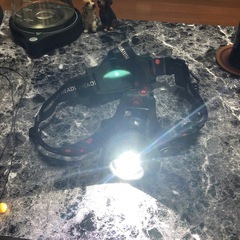 ヘッドライト 充電式 リチウム電池2000mAh2つの画像