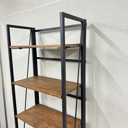  19384   折りたたみ 5段フリーラック 収納棚 オープンラック   ◆大阪市内・東大阪市他 6,000円以上ご購入で無料配達い