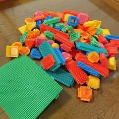 【まとめ売り】ぺたぺたブロック　約1.2㎏　知育玩具　セット