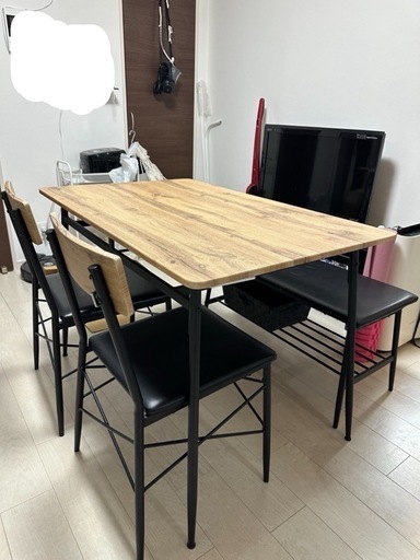 【8月限定】ダイニングテーブル　3点セット