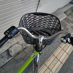 [Panasonic]ViVi(ビビ)DX 26吋電動アシスト自転車 13.2Ahバッテリー+充電器+キー2本付(フレッシュグリーン)の画像