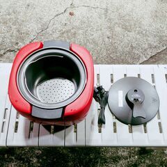 🍎ダイアモンドヘッド ルームメイト炊飯器 万能調理器 アップルポット RM-82Hの画像