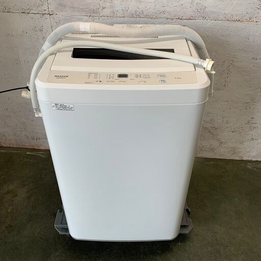 【MAXZEN】 マクスゼン 全自動電機洗濯機 6.0㎏  JW60WP01 2021年製  N0329