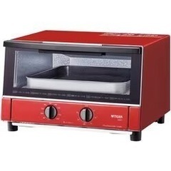 値下げしました❣️キッチン家電 オーブントースター　レッド系　（...