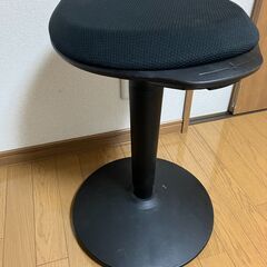 山善 ガス圧昇降式チェア(スタンディングデスク対応)