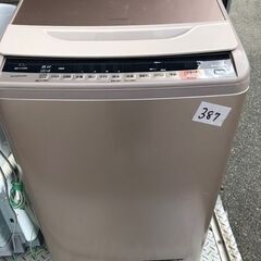 NO 387 🌈福岡市内配送設置無料✨🌈　日立 HITACHI ビートウォッシュ 全自動洗濯機 （10kg） シャンパン BW-V100A N