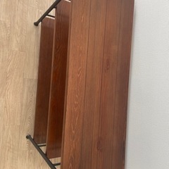 美品　無垢材　三段ラック 8月末までの出品の画像