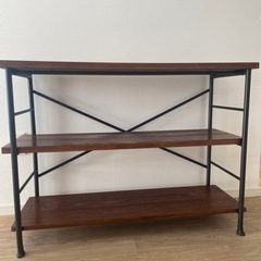 美品　無垢材　三段ラック 8月末までの出品