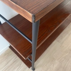 美品　無垢材　三段ラック 8月末までの出品の画像