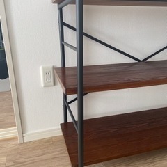 美品　無垢材　三段ラック 8月末までの出品の画像