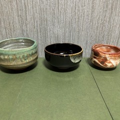 お値段交渉承ります　茶器8点　抹茶茶碗　天目茶碗　画像３(本文中④⑤)珍品⁈ 面白い景色　茶道具　未使用ですが自宅保管の画像