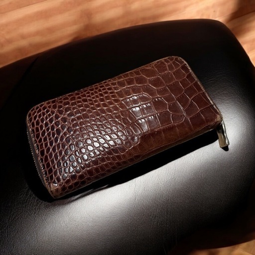 オロビアンコ クロコ型押し 長財布
