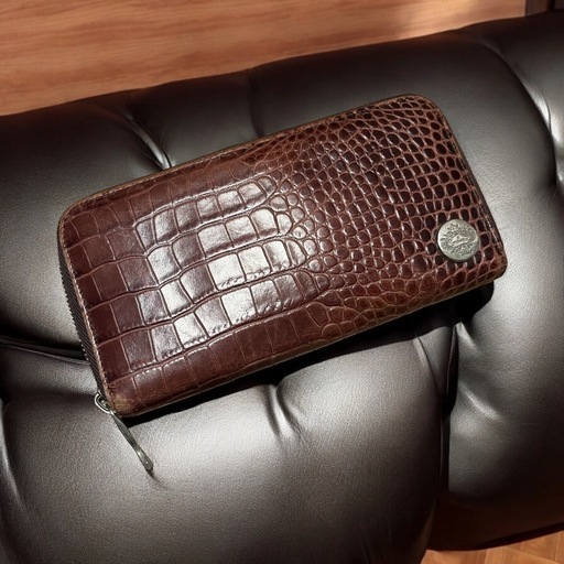 オロビアンコ クロコ型押し 長財布