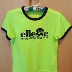 エレッセ　速乾性Ｔシャツ　ライムグリーン（イエロー）　レディース...