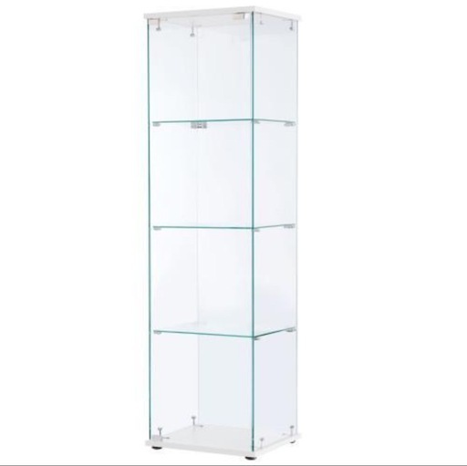 ガラス棚IKEA白色