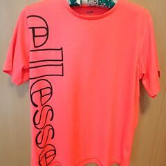 エレッセ　速乾性Ｔシャツ　フラッシュピンク　ユニセックス　Ｌサイズ
