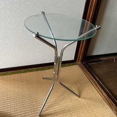 サイドテーブル　ガラス