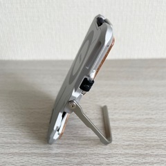 ☆お値引可能☆【美品】スマホスタンド スマホグリップ レザーメタルカードケースの画像