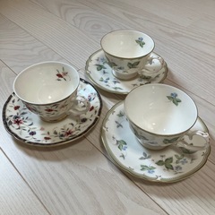 ヤマカ yamaka カップ＆ソーサー3客 現金取引