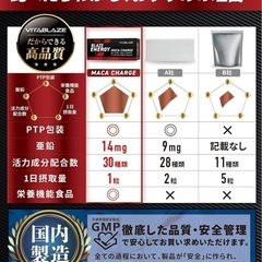 【厳選マカ&amp;エネルギーチャージ】BLAZE ENERGY マカ チャージ 30日分 亜鉛 シトルリン アルギニン トンカットアリ 高麗人参 牡蠣エキス VITA BLAZE ビタブレイズ ブレイズエナジーの画像