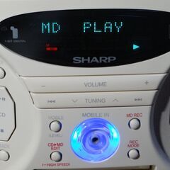 9/28●SHARP 1ビットMD/CDシステム SD-FX30-S　高音質　　断捨離処分特価の画像