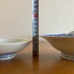 深川製磁　足付き皿(蓋付き)3セット　有田焼の画像