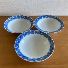 深川製磁　足付き皿(蓋付き)3セット　有田焼の画像