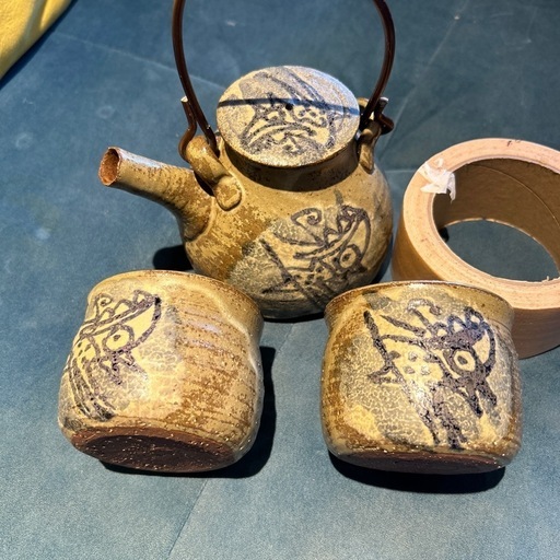 やちむん　新品未使用　きゅうすコップ２個のセット