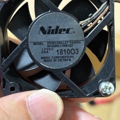SHARPレコーダー冷却ファン NFANRA105WJQZの画像