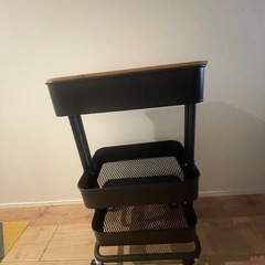 IKEA 黒 ロースコグ　ワゴン