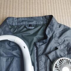 空調服一式及び首掛けフアンと手持ちフアン