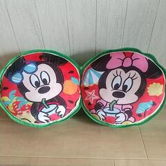 ミッキーandミニー★スイカ クッションの画像
