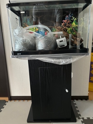 【今月末まで限定】60サイズ　GEX　熱帯魚水槽　水槽用専用台セット