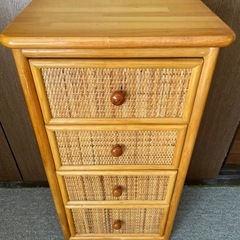 【美品】ラタンチェスト　即日お渡し可能の画像