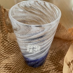 沖縄製 琉球ガラス コップ 源河源吉 お土産 名産品の画像
