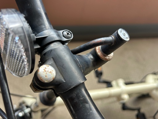 折りたたみ自転車　マイパラス　16インチ　6段変速（アイボリー）