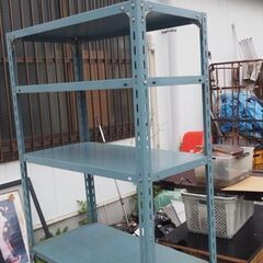 アイアン、スチール棚、ブルー、８８x４６x１８０，５段