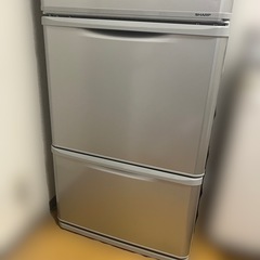 SHARP シャープ 冷蔵庫SJ-W351D-S 2017年製 両開きドアの画像
